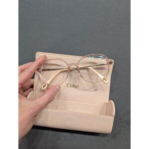 Chloé Round Eyeglasses Frames Pink Gold CE2736 Optical Spectacles